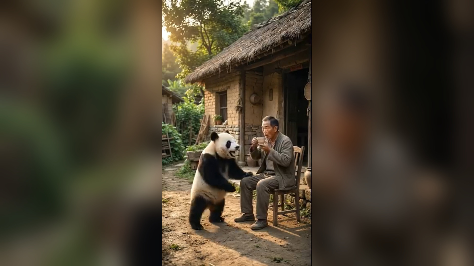 D0806063_3.7K views reactions Hero Panda Rescues Puppies Certain Death #animalrescue #panda #puppysave #kindness #rescue She thr