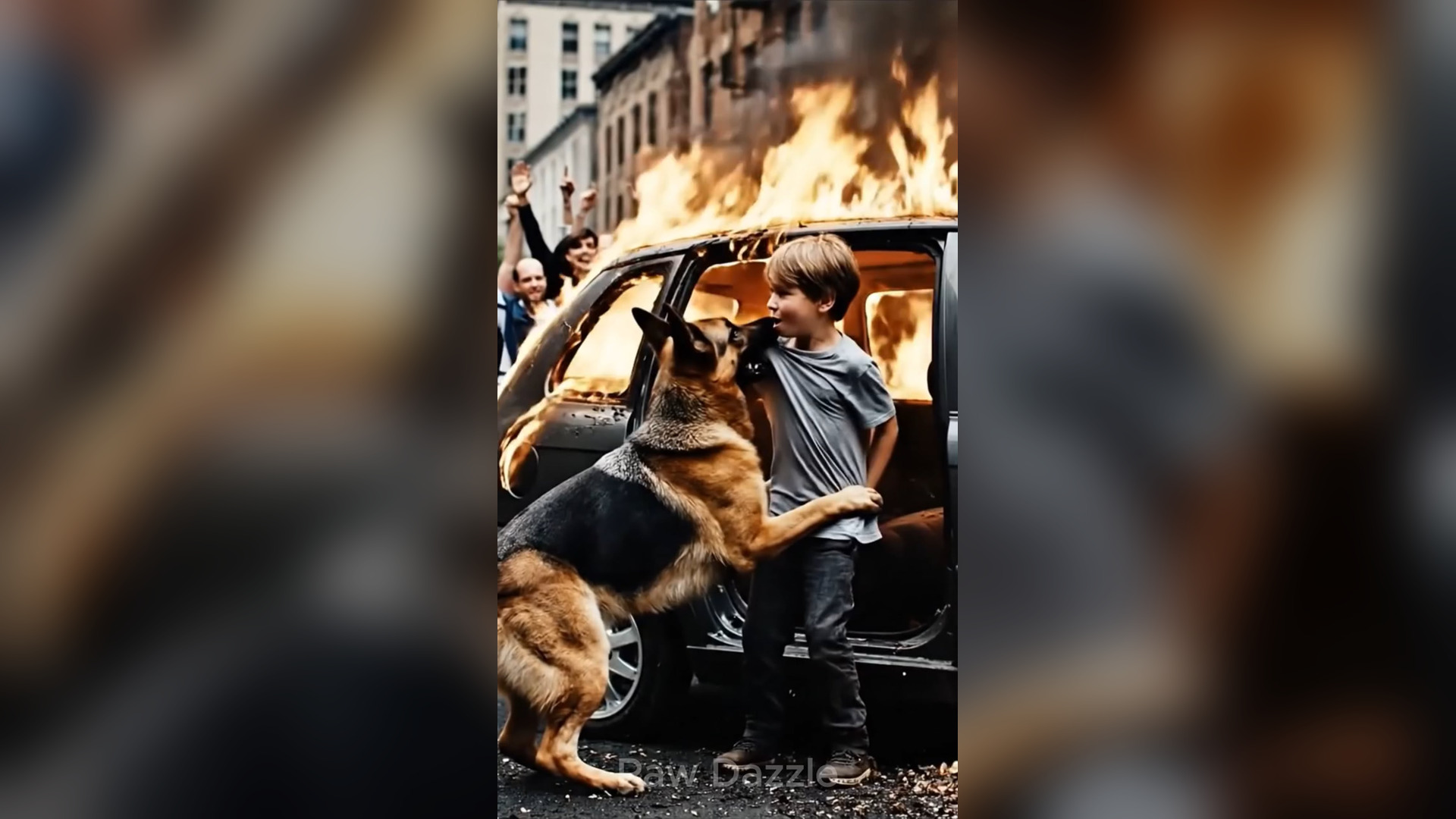 D0806076_Hero Dog Saves Child Burning Car Unbelievable Rescue Story #dog #goldenretriever #rescue Welcome to channel dedicated to heartwarming stories of bravery, love_part 2