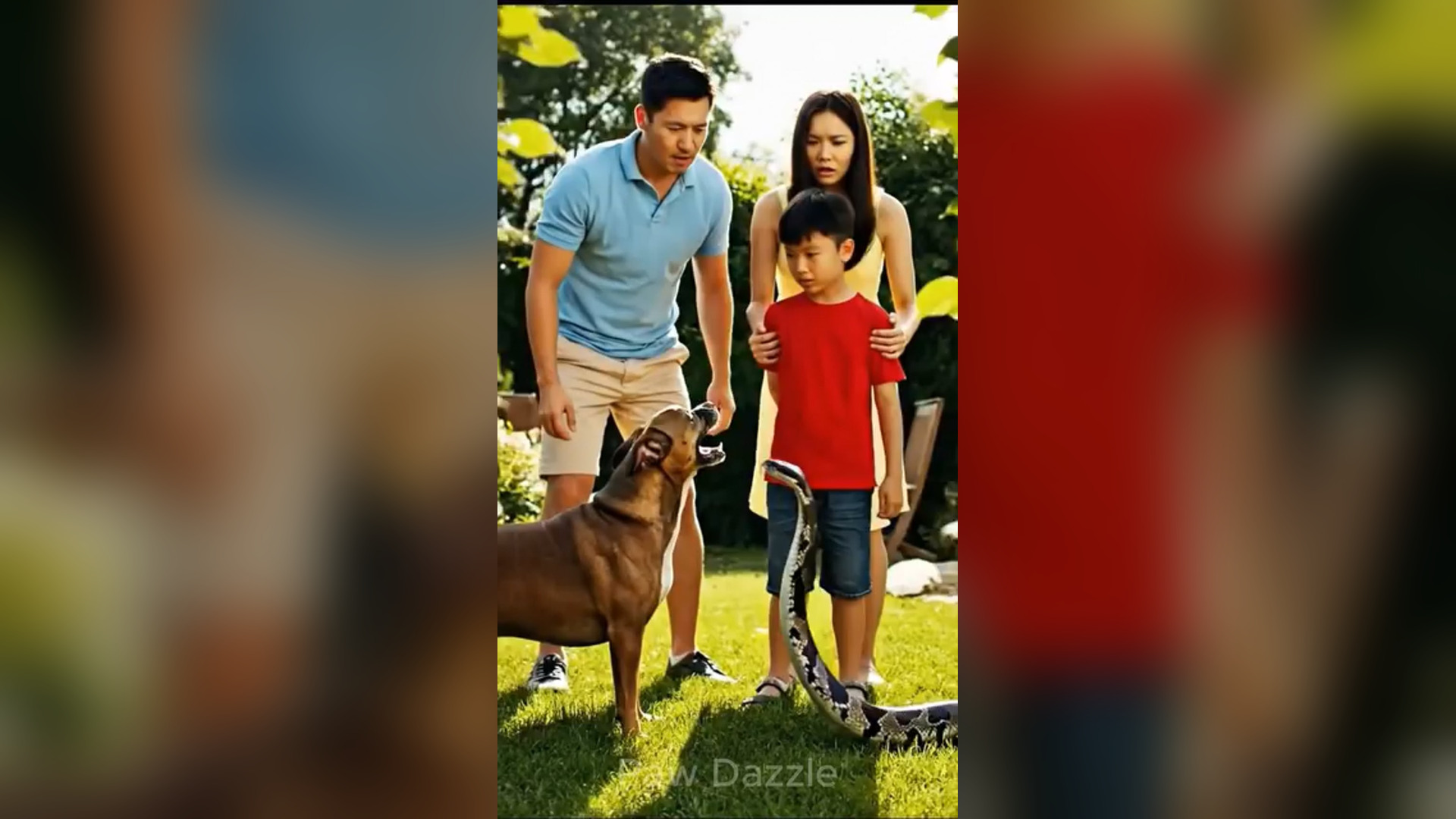 D0806077_1K views reactions Hero Dog Fights Snake to Save His Family #pawdazzle #dog #rescue #shorts Paw Dazzle_part 2